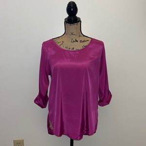 Fuchsia Pink Tunic Top Blouse